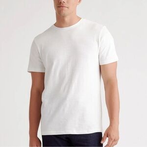 Quince Men's White Cotton Slub Tee Size XL